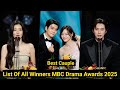 List Of The Winner MBC Drama Awards 2025
