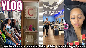 VLOG | New Home Updates + Celebration Station + Pilates + Lots Of Packages & More