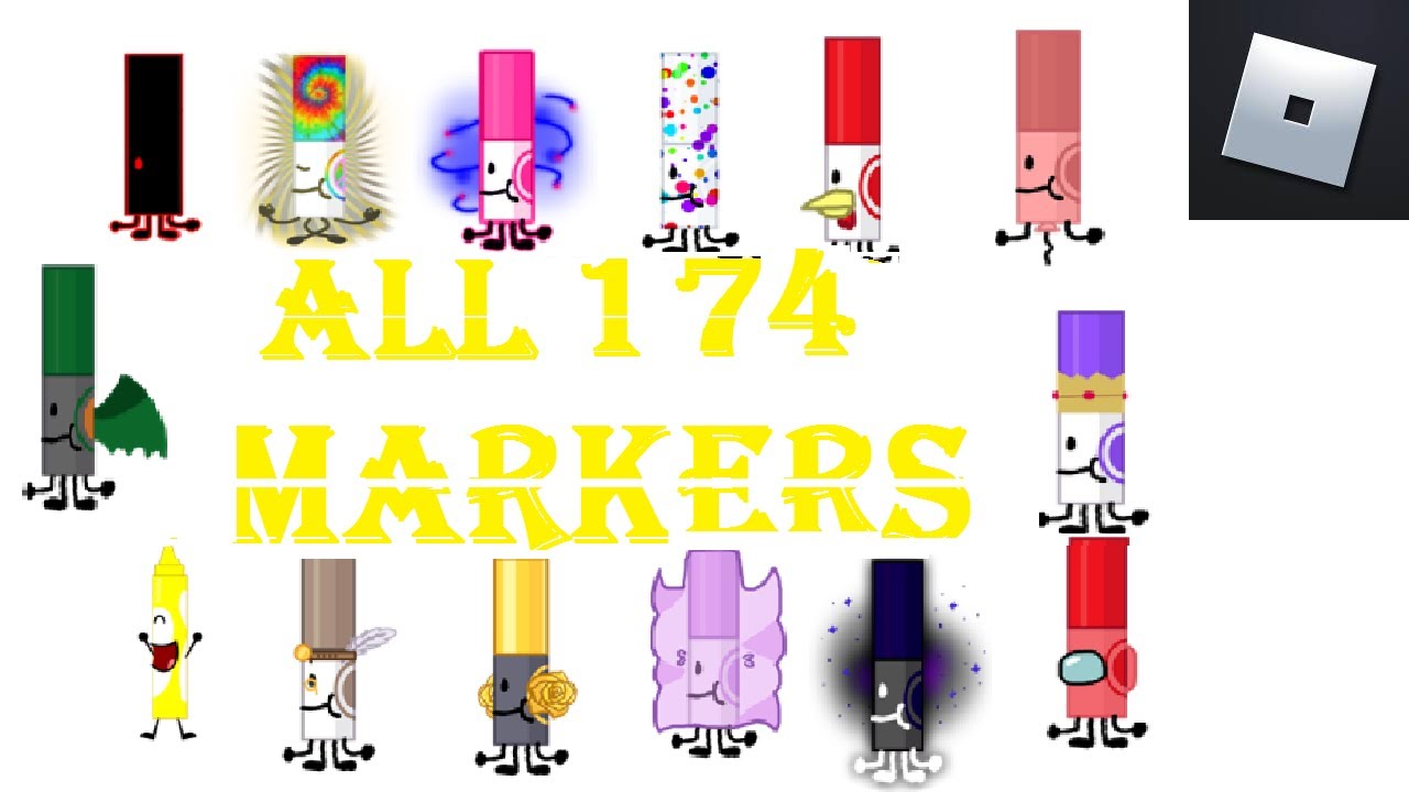 HOW TO GET ALL *174 MARKERS* IN ROBLOX FIND THE MARKERS! - YouTube