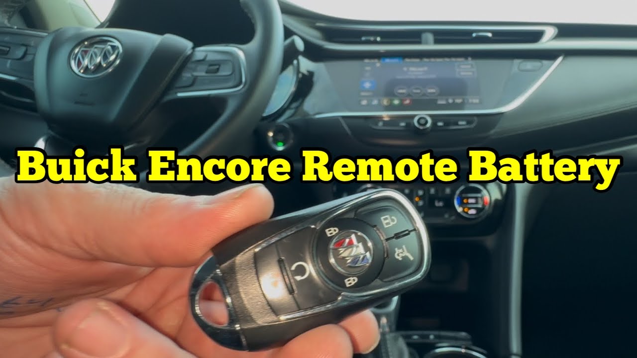 How to replace the key battery Buick Encore 2020-2025 - YouTube