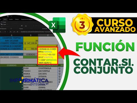 Contar.Si.Conjunto en Excel (Nueva Versión)
