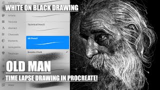 HOW TO DRAW OLD MAN *TIMELAPSE DRAWING* PROCREATE APPS ON IPAD screenshot 5