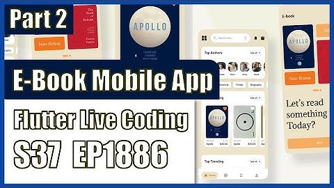 [Flutter] Flutter Live Coding EP1886 (E-Book App Part 2)
