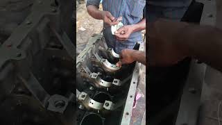 Tata BS4 engine fitting #funny #videos #automobile #weldwheels #stickwelding #driver #reels #edit