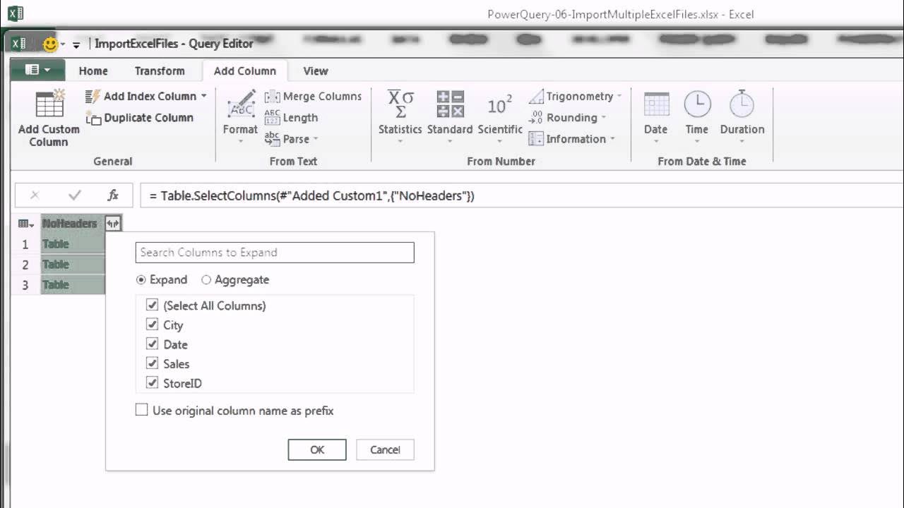 Excel Power Query #06: Import Multiple Excel Files From Folder Into One ...