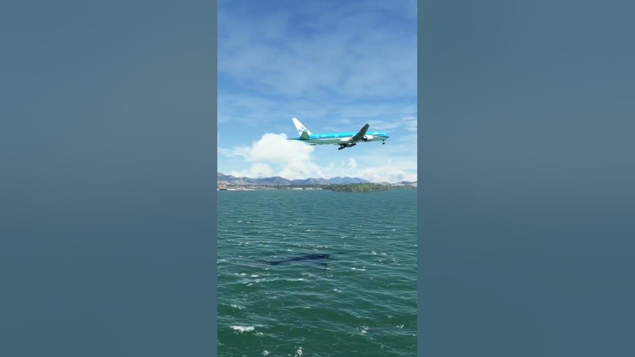 Dangerous Crosswind Landing!! 😲😲KLM Boeing777 landing!! aviation 