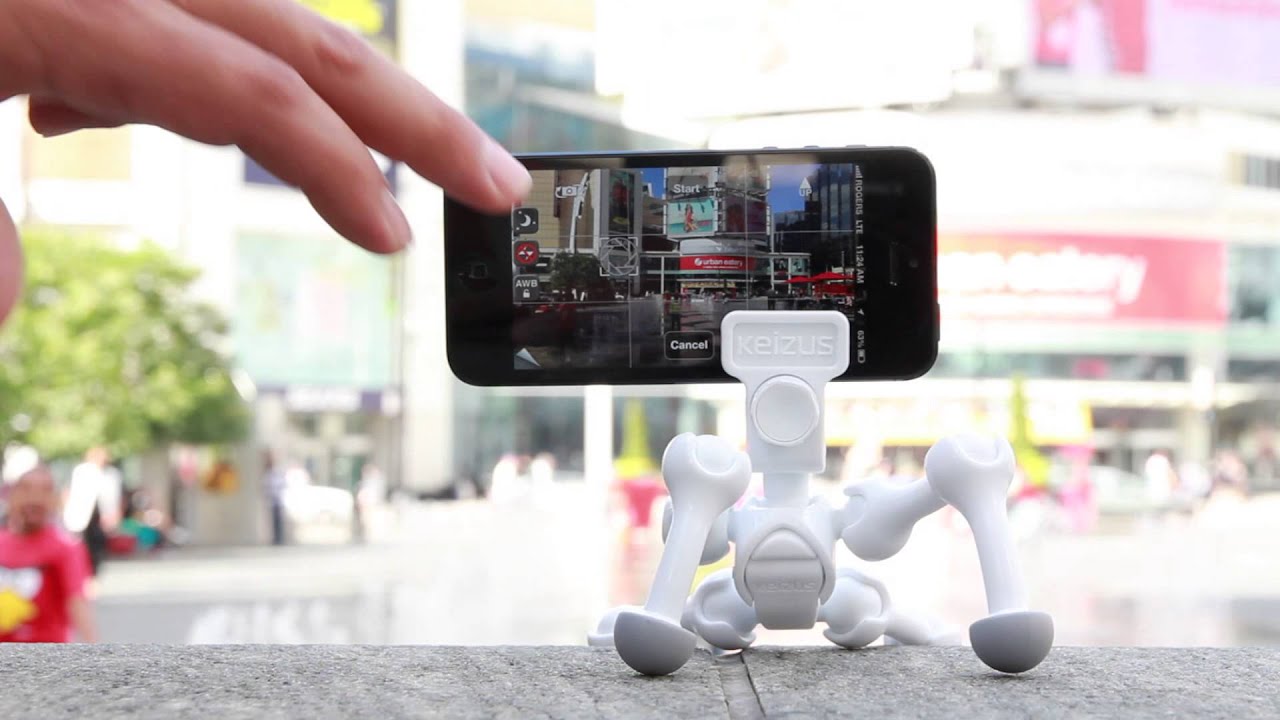 iPhone Mount - How to make timelapse with Keizus Quadropod+Clam