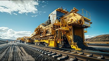 Hoe oude spoorrails worden schoongemaakt en vervangen – Krachtige machines voor spooronderhoud in...