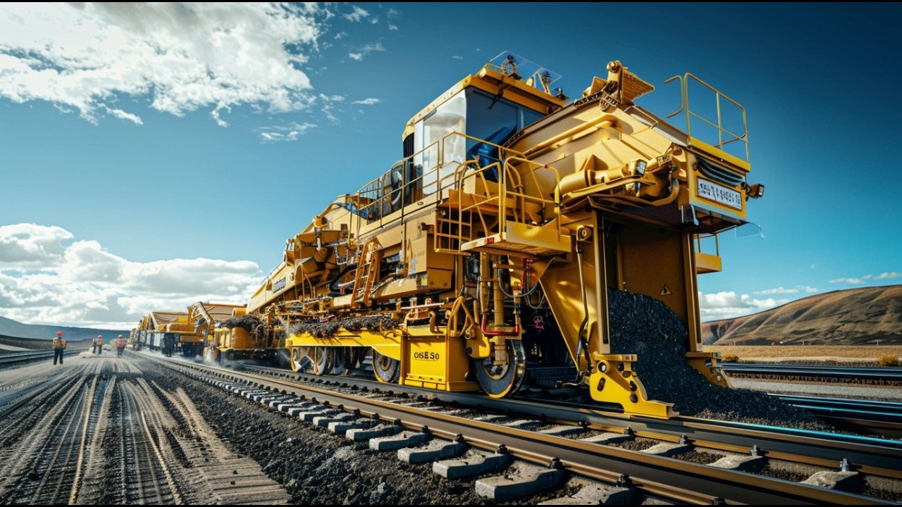 How Old Railway Tracks Are Cleaned and Replaced – Powerful Rail Maintenance Machines in Action
