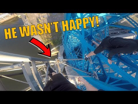 INSANE TRANSPORTER BRIDGE CLIMB *BUSTED*