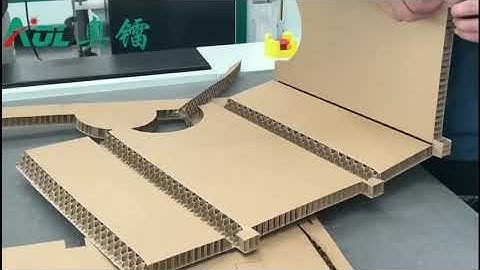 #cnc vibration knife cutter for honeycomb board box !