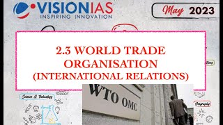 2.3 World trade organisation || ICT dispute case || #upsc #internationalrelations #wto
