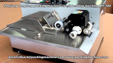 MY 380 coding machine
