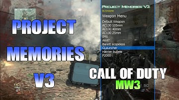 [MW3/1.24] Project Memories v3 Mod Menu + Download (Link)