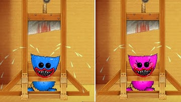 Huggy Wuggy vs Kissy Missy vs Guillotine Machine | Kick the Buddy Mod Poppy Playtime 2