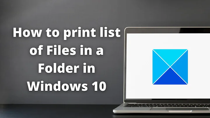 How to print list of Files in a Folder in Windows 11