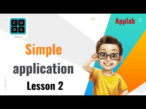 Simple application (change color) using App lab in code.org - H.w lesson 2 grade4/level1