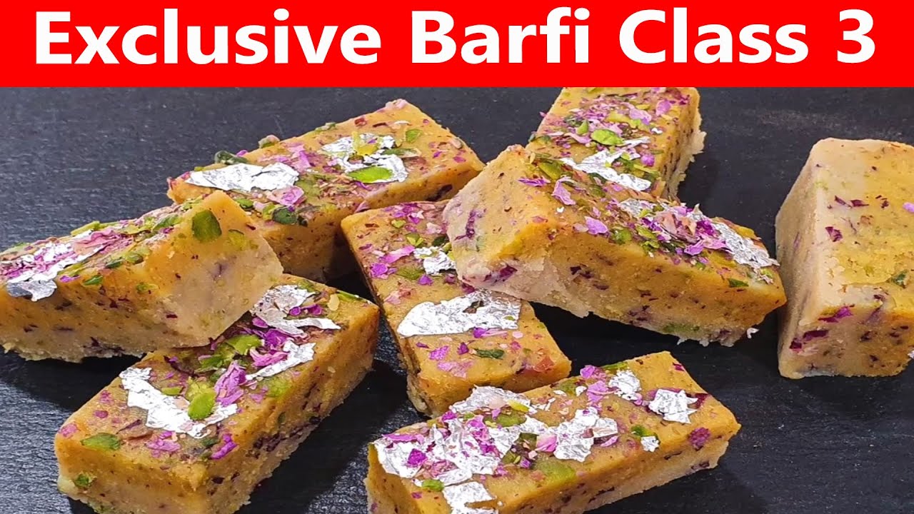 Exclusive Barfi Class 3 | Gulabi Kesariya Barfi | Manisha Bharani Kitchen