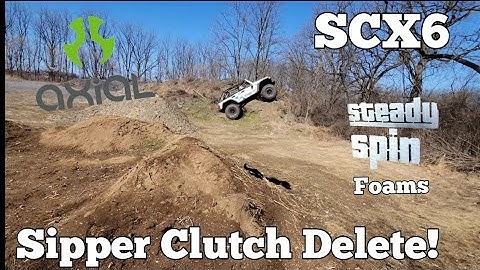 Axial SCX6 Slipper Clutch Delete and Steady Spin Foams!