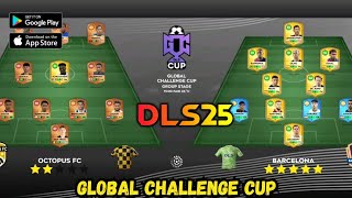 DLS25 Global Challenge Cup group stage vs Barcelona. Road to Elite division #4 