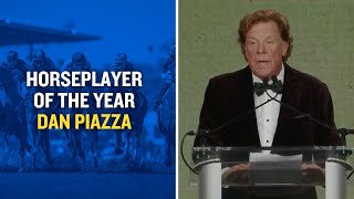 Dan Piazza is honored for the 2025 Horseplayer of the Year Eclipse Award