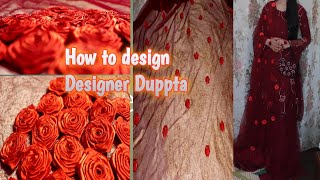 How I Design My Own Duppta How To Make Designer Duppta At Home Visit Azzi Life