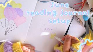 My June reading journal setup | journal with me