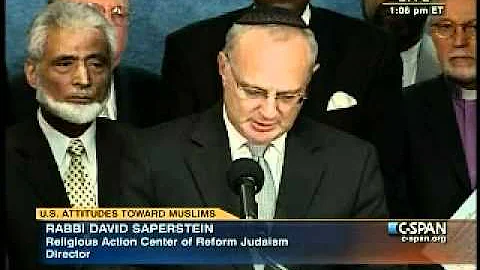 Denouncing Anti-Muslim Bigotry - Rabbi Saperstein - Bigotry is an attack on America