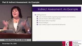 Positive Behavior Support: What Parents Need to Know! Part 8 - Indirect Assessment - An Example