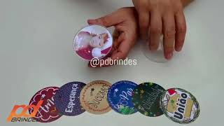 BOLA DE NATAL ACRILICA 7CM para FOTO ou SUBLIMAÇÃO | PD BRINDES