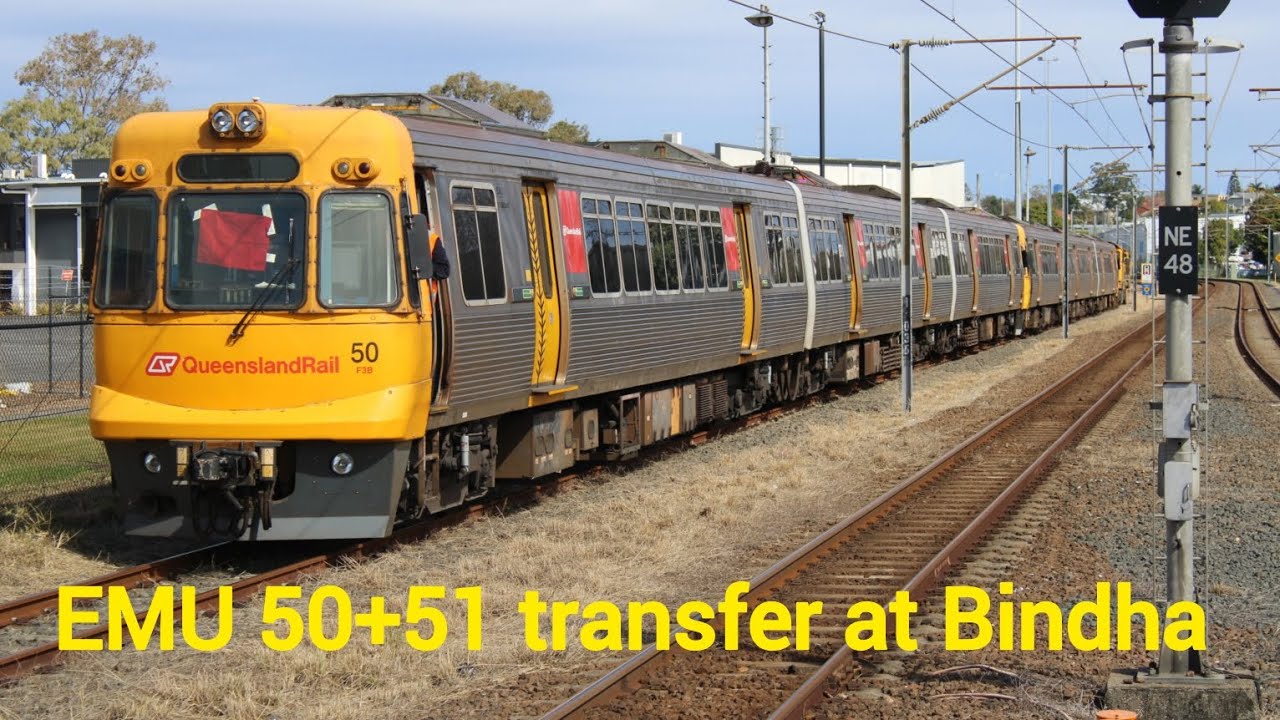 EMU 50 and 51 transfer to Banyo - YouTube