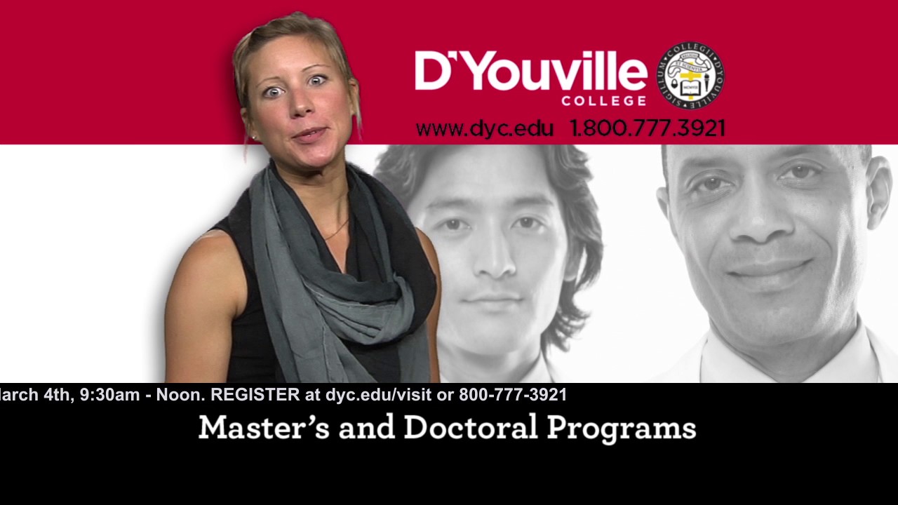 D'Youville College "Grad Generic Open House" 30 YouTube