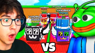 INSANE Lucky Block Race VS CheapPickle Steal a Brainrot...