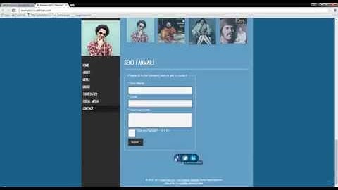 Musician Websites - Adding Twitter, Facebook & LinkedIn
