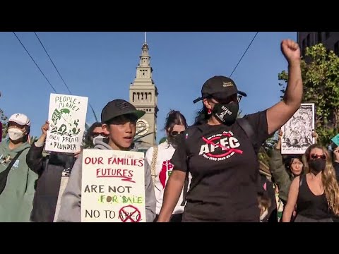 Thousands march in San Francisco protesting APEC Summit