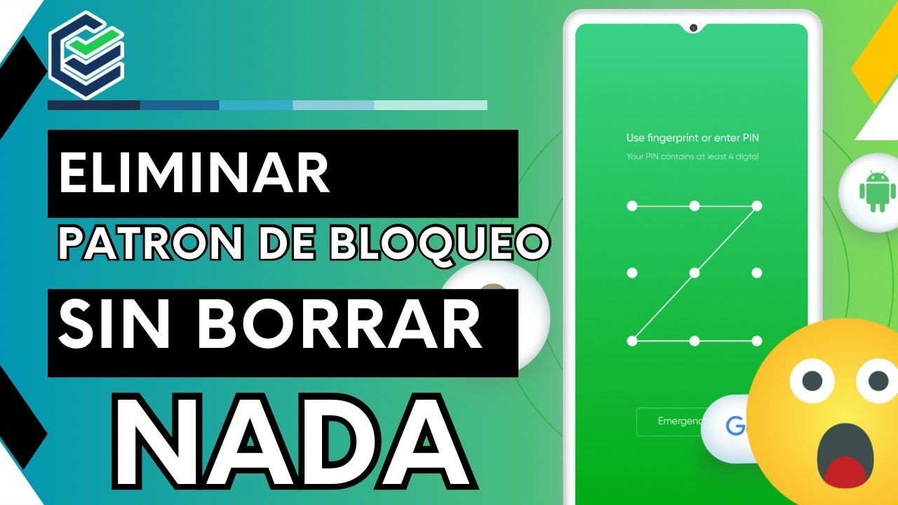 Quitar patrón de desbloqueo Android sin borrar datos - YouTube