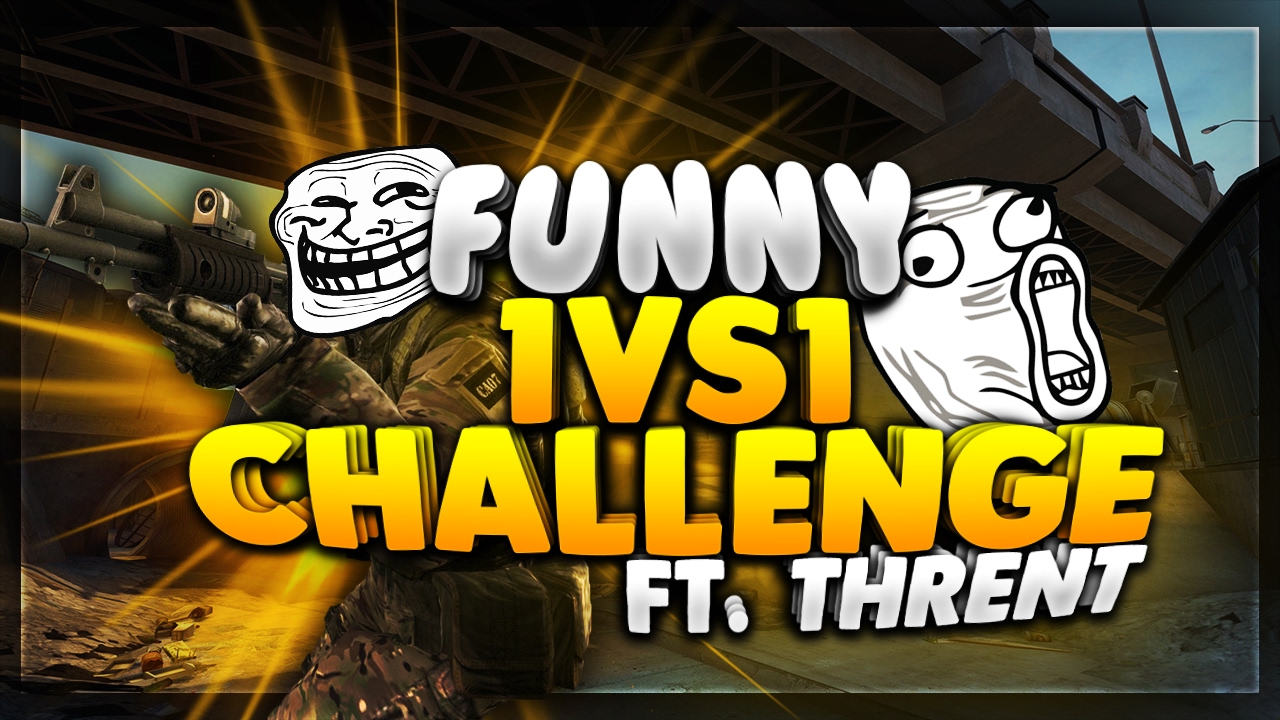 gaming logo FUNNY 1VS1 CHALLENGE w/Thrent