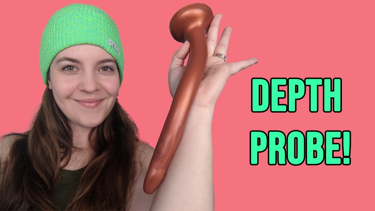 Toy Review Squarepegtoys® The Slim Supersoft Silicone Deepthroat Dildo Depth Probe Youtube 