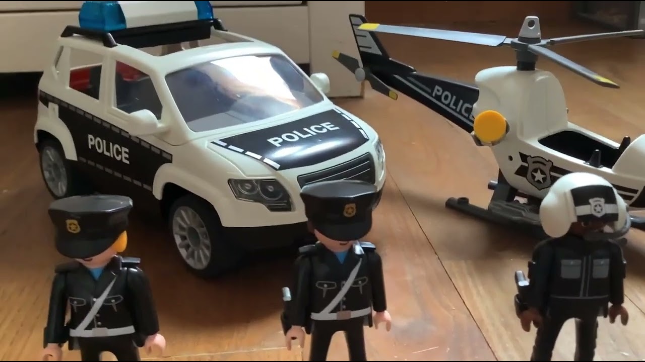 HELICOPTERE PLAYMOBIL×POLICIERS ET ACCESSOIRES EUR 9,90 - FR