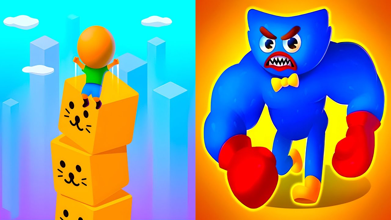 Cube Surfer vs Punchy Race 💥🏃‍♂️ Crazy Levels Gameplay Walkthrough Android iOS ZR5Q