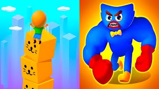 Cube Surfer vs Punchy Race 💥🏃‍♂️ Crazy Levels Gameplay Walkthrough Android iOS ZR5Q screenshot 2