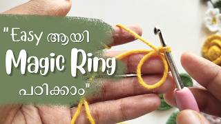 How To Crochet Magic Ring In Malayalam | For Beginners | Different Methods
