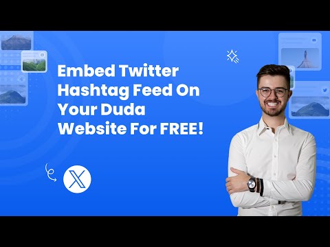 How to embed Twitter hashtag feed on Duda?