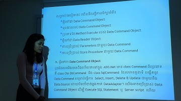 Advanced C#: Data Command and Data Reader, Data Command Object Presentation by Miss. Chhoem Sreymom