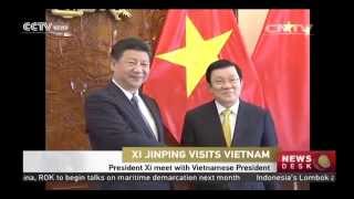 President Xi meet with Vietnamese President