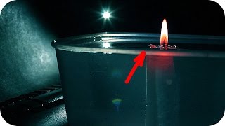 UNDERWATER CANDLE! Pretty COOL Science Experiment!