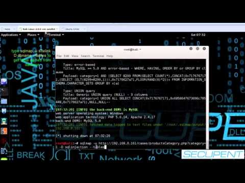 SQL Injection tutorial with Sqlmap.