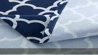 Melaluxe Spring/Summer Wrinkle-Free Waterproof Outdoor Tablecloth with Umbrella Hole and Zipper, 60