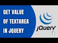 Get textarea tag value in jquery  howtocodeschoolcom