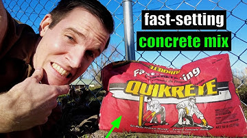 Truth About Fast-Setting Concrete Mix // Setting Fence Posts